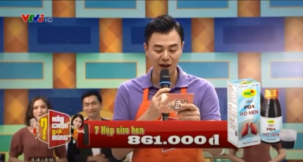 Hãy chọn giá đúng VTV3: Sản phẩm PQA Ho Hen có giá bao nhiêu?